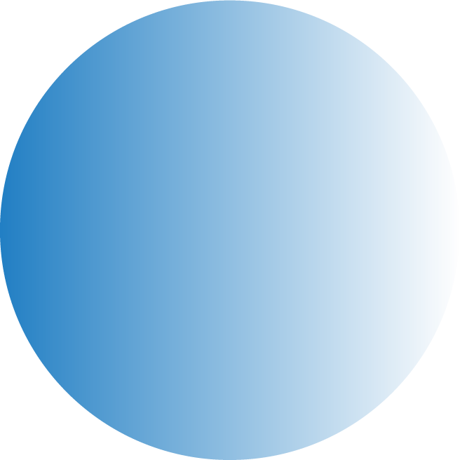 青い円